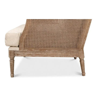 Ava Accent Chair Wingback Down Cushions - LOOMLAN - Sarreid - Accent Chairs