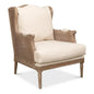 Ava Accent Chair Wingback Down Cushions - LOOMLAN - Sarreid - Accent Chairs
