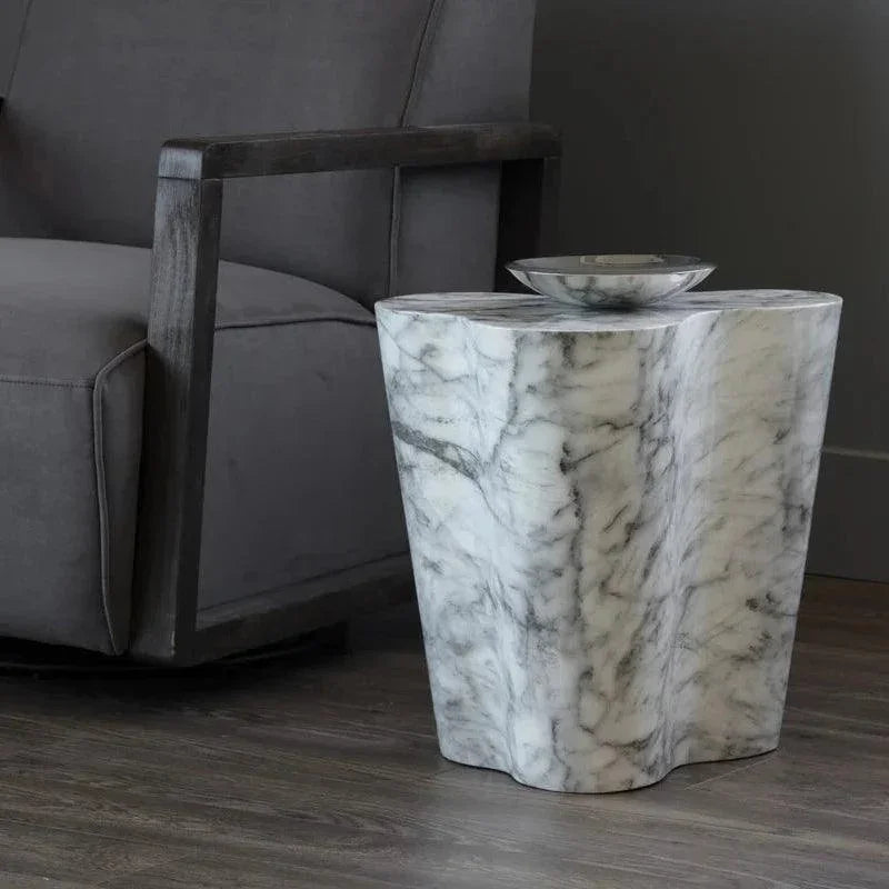 Ava Concrete Outdoor Geometric Coffee Table-Outdoor Coffee Tables-SUNPAN-LOOMLAN