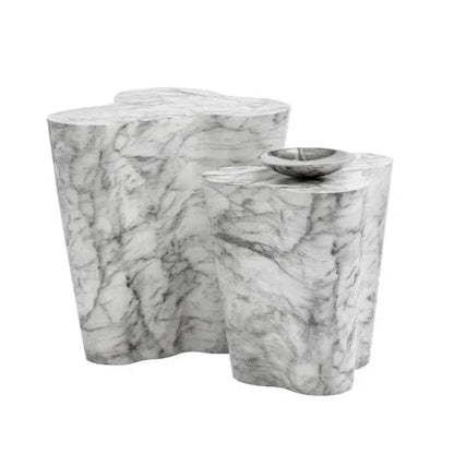 Ava Concrete Outdoor Geometric Coffee Table-Outdoor Coffee Tables-SUNPAN-LOOMLAN