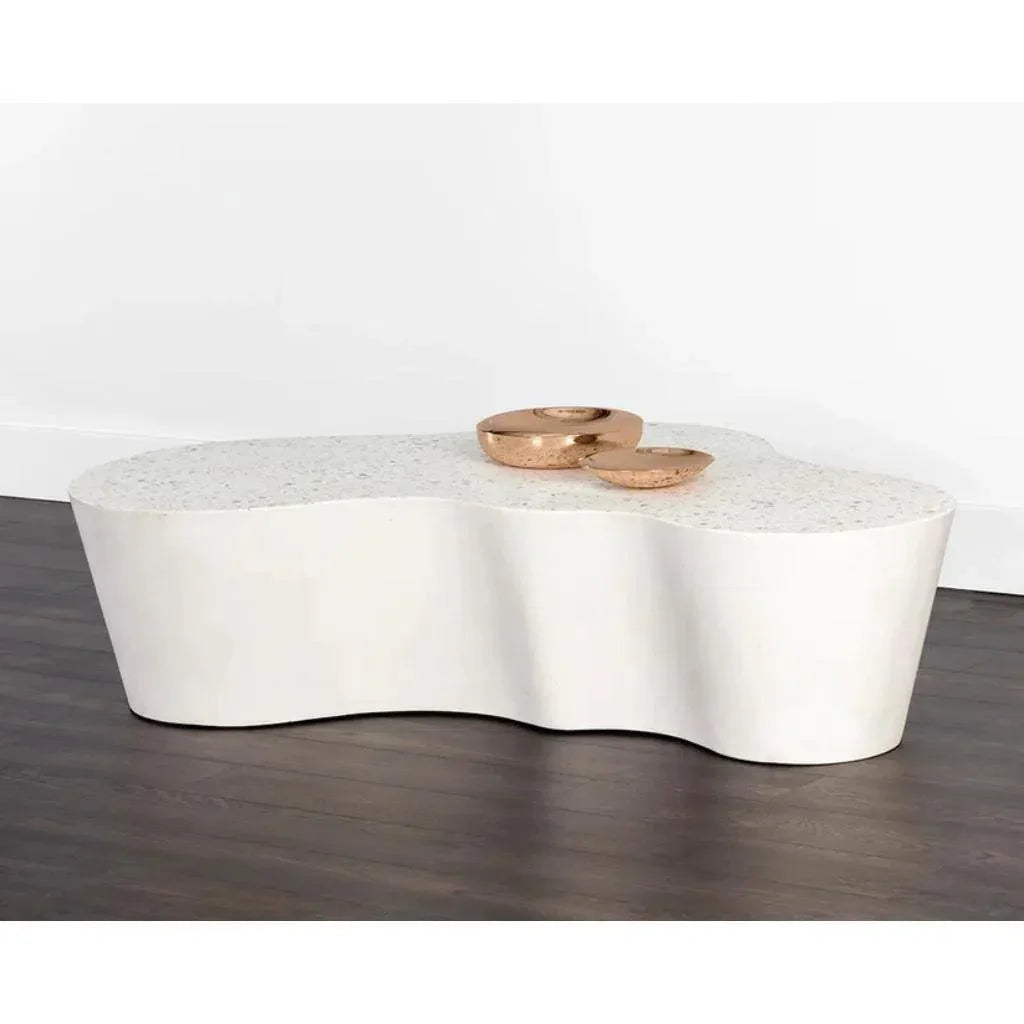 Ava Concrete Outdoor Geometric Coffee Table-Outdoor Coffee Tables-SUNPAN-LOOMLAN