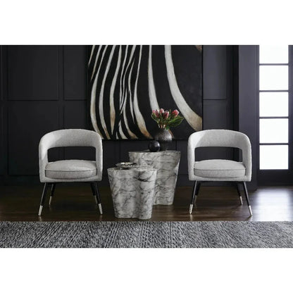 Ava StrikingConcrete Outdoor End Table - LOOMLAN - SUNPAN - Outdoor Side Tables