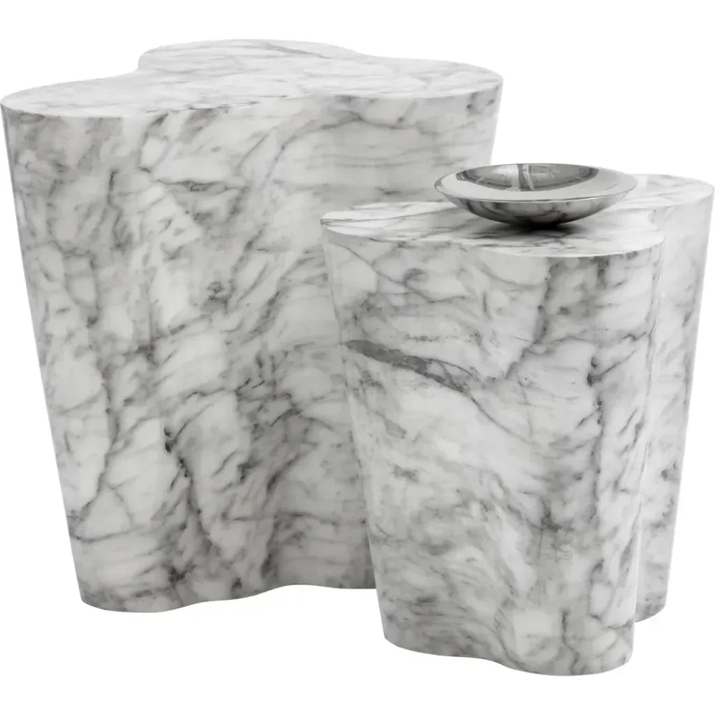 Ava StrikingConcrete Outdoor End Table - LOOMLAN - SUNPAN - Outdoor Side Tables