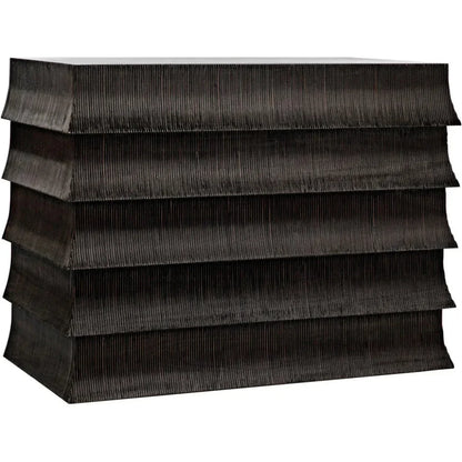 Ava Wood Black Dresser - LOOMLAN - Noir - Dressers