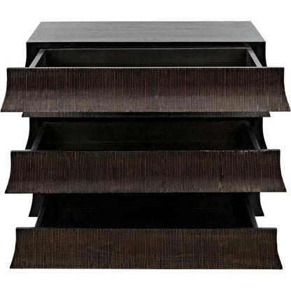 Ava Wood Black Dresser - LOOMLAN - Noir - Dressers