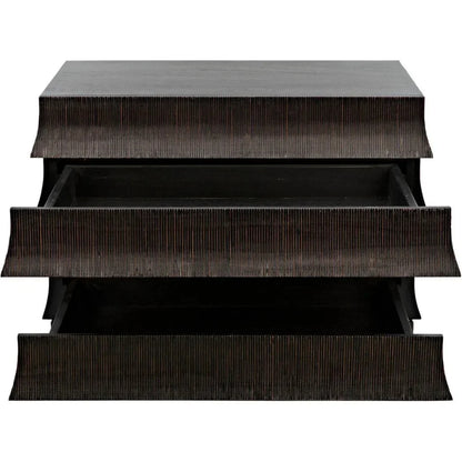 Ava Wood Black Dresser - LOOMLAN - Noir - Dressers