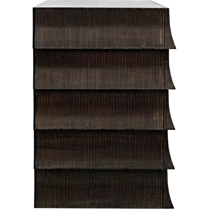 Ava Wood Black Dresser - LOOMLAN - Noir - Dressers