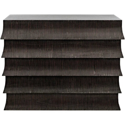 Ava Wood Black Dresser - LOOMLAN - Noir - Dressers