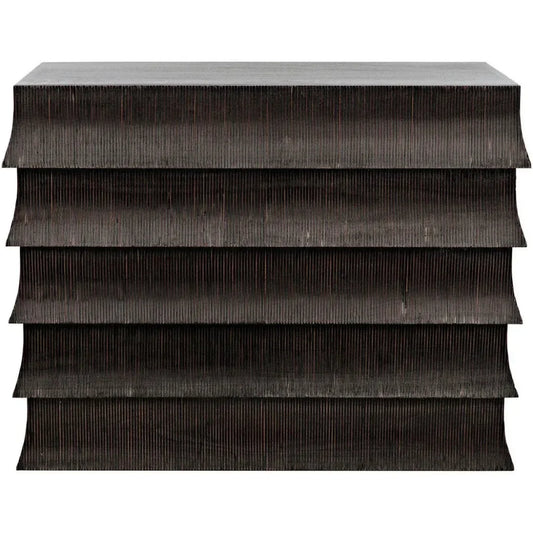 Ava Wood Black Dresser - LOOMLAN - Noir - Dressers