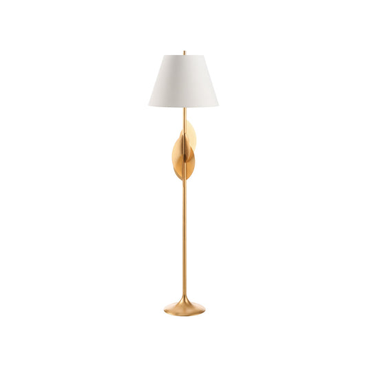 Avalon Metal Golden Floor Lamp-Floor Lamps-Wildwood-LOOMLAN