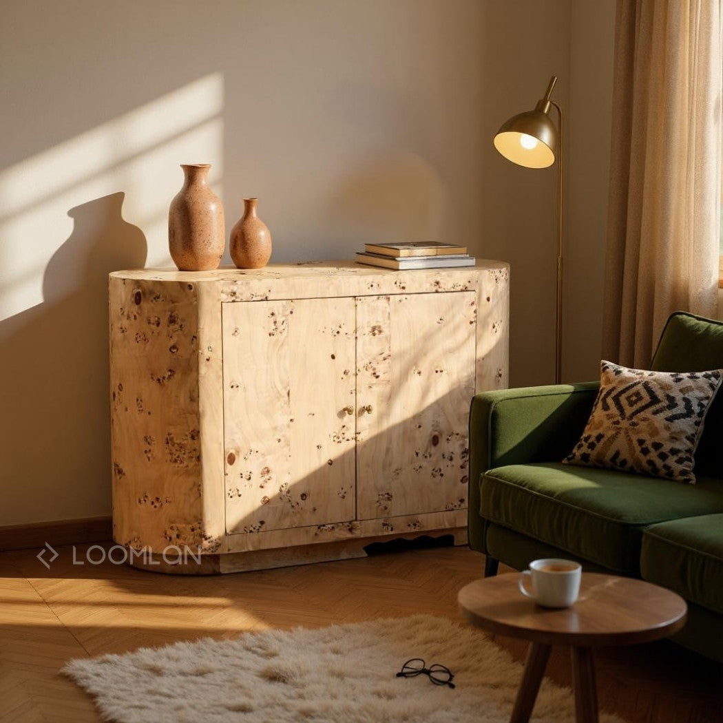 Avandrae Burl Wood Accent Cabinet