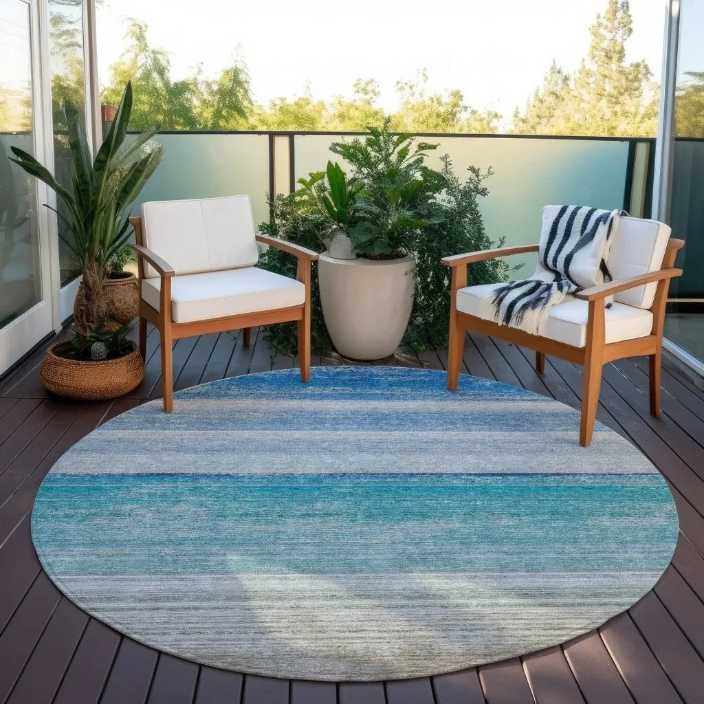 Avanora Blue Washable Indoor - Outdoor Rug - LOOMLAN - LOOMLAN Rugs - Outdoor Rugs