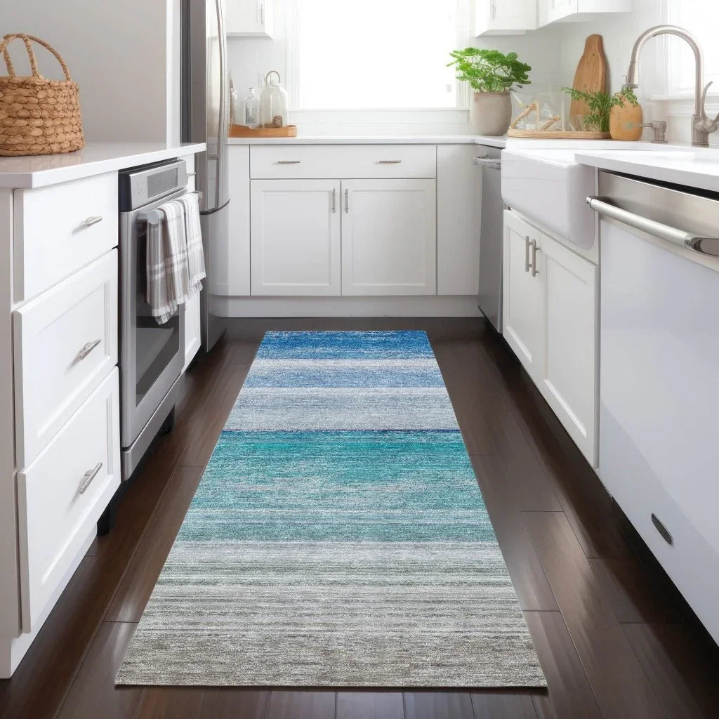 Avanora Blue Washable Indoor - Outdoor Rug - LOOMLAN - LOOMLAN Rugs - Outdoor Rugs