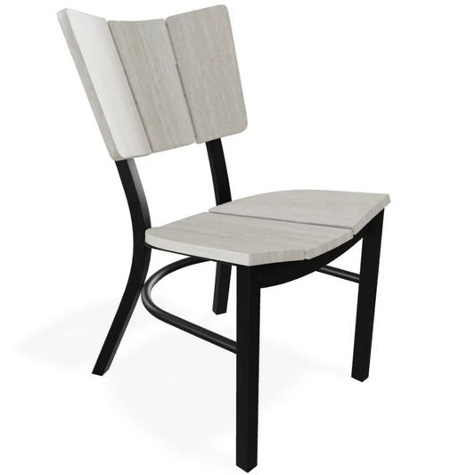 Marine Grade Polymer Aluminum Stacking Dining Chair-Outdoor Dining Chairs-Telescope-LOOMLAN