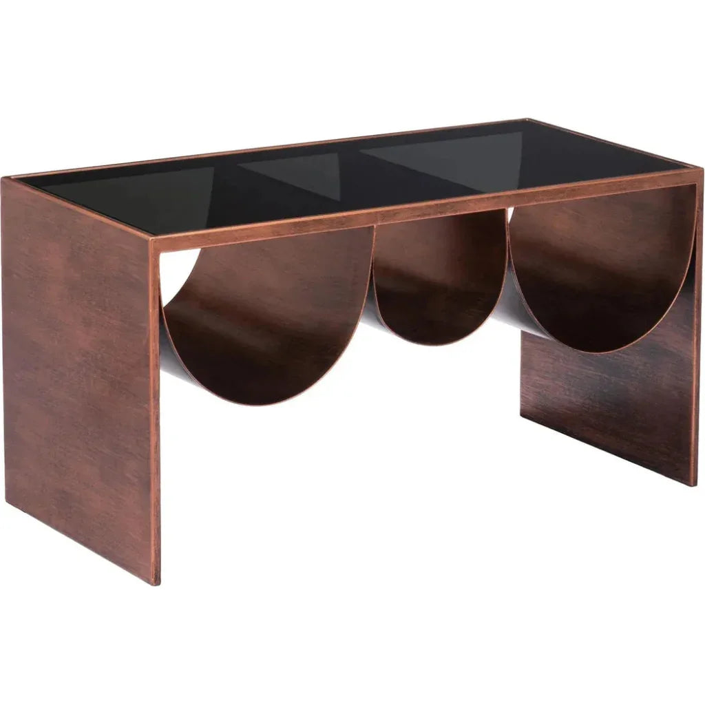 Aveiro Coffee Table Copper & Black - LOOMLAN - Zuo Modern - Coffee Tables