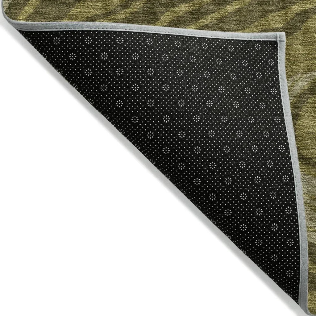 Avelia Green Washable Indoor-Outdoor Rug-Outdoor Rugs-LOOMLAN Rugs-LOOMLAN