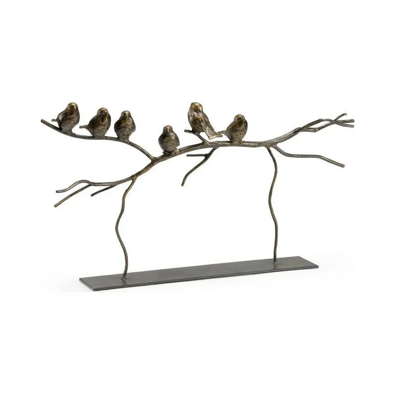 Aveline Bronze Bird Sculpture - LOOMLAN - Wildwood - Statues & Sculptures