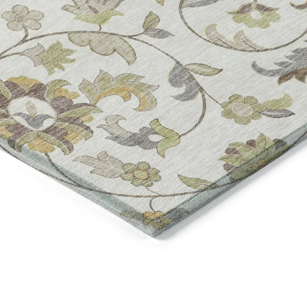 Aveline Ivory Washable Indoor-Outdoor Rug-Outdoor Rugs-LOOMLAN Rugs-LOOMLAN