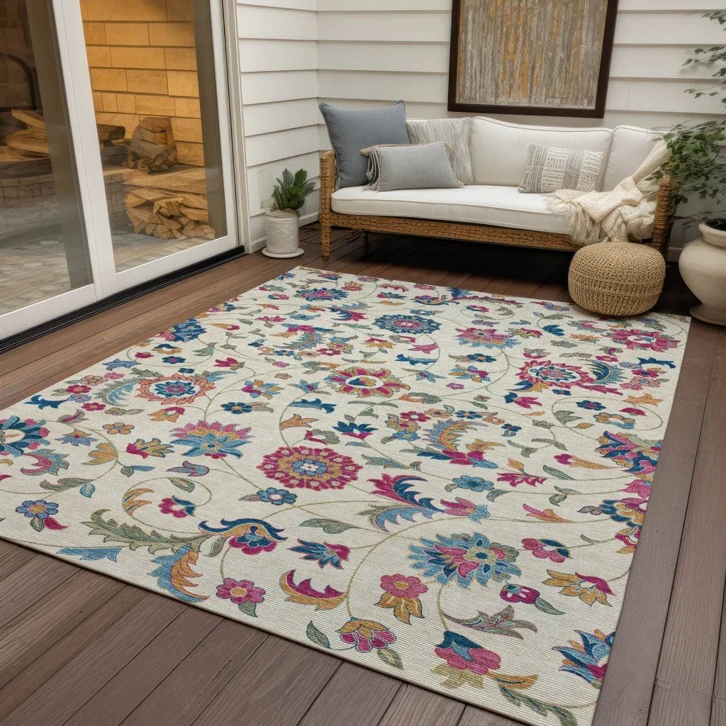 Aveline Linen Washable Indoor-Outdoor Rug-Outdoor Rugs-LOOMLAN Rugs-LOOMLAN