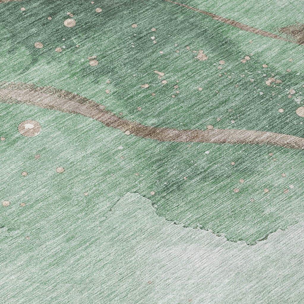 Avelora Green Washable Indoor - Outdoor Rug - LOOMLAN - LOOMLAN Rugs - Outdoor Rugs