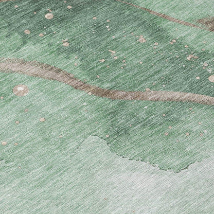 Avelora Green Washable Indoor - Outdoor Rug - LOOMLAN - LOOMLAN Rugs - Outdoor Rugs