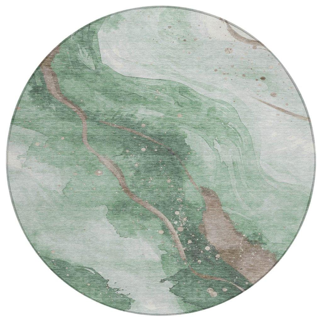 Avelora Green Washable Indoor - Outdoor Rug - LOOMLAN - LOOMLAN Rugs - Outdoor Rugs