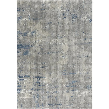 Aver Abstract Gray/ Blue Large Area Rugs - LOOMLAN - LOOMLAN - Area Rugs