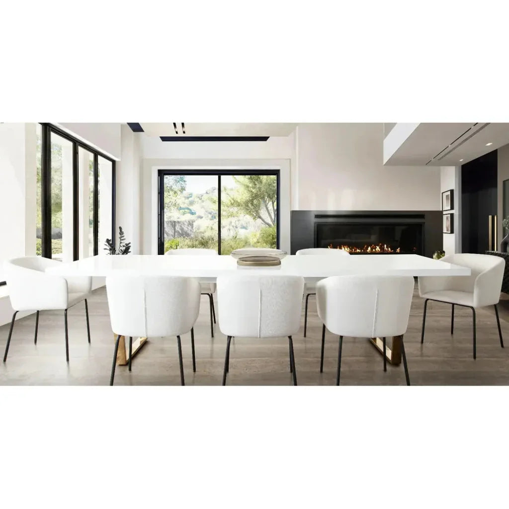 Avery Fabric Armless Dining Chair 2PC - LOOMLAN - Diamond Sofa - Dining Chairs