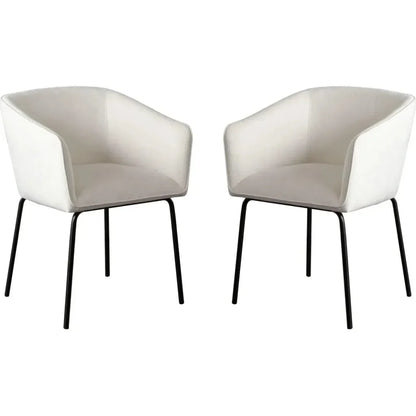 Avery Fabric Armless Dining Chair 2PC - LOOMLAN - Diamond Sofa - Dining Chairs