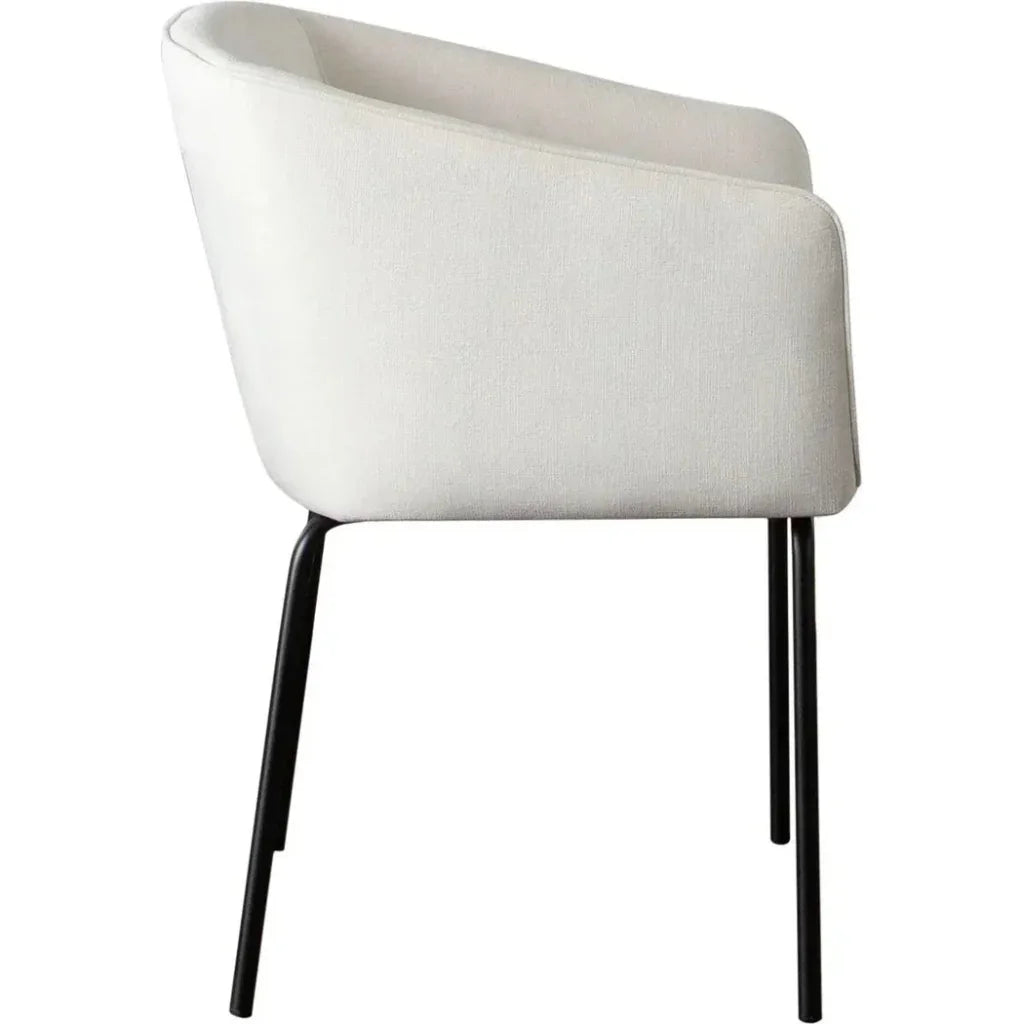 Avery Fabric Armless Dining Chair 2PC - LOOMLAN - Diamond Sofa - Dining Chairs