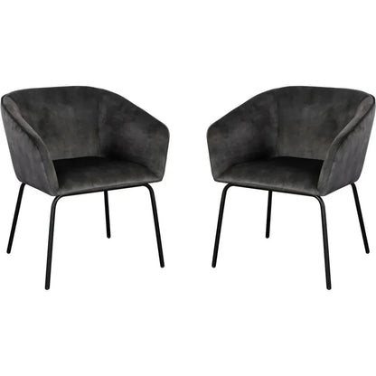 Avery Fabric Armless Dining Chair 2PC - LOOMLAN - Diamond Sofa - Dining Chairs