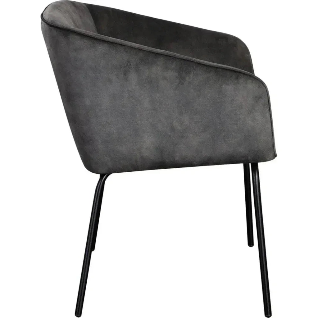 Avery Fabric Armless Dining Chair 2PC - LOOMLAN - Diamond Sofa - Dining Chairs