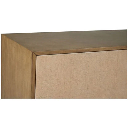 Avery Raffia Covered Brown Cabinet - LOOMLAN - Chelsea House - Accent Cabinets