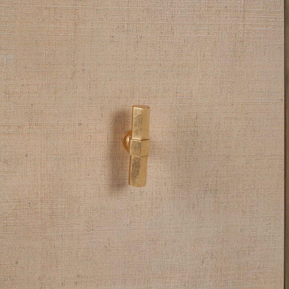 Avery Raffia Covered Brown Cabinet - LOOMLAN - Chelsea House - Accent Cabinets