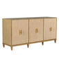 Avery Raffia Covered Brown Cabinet - LOOMLAN - Chelsea House - Accent Cabinets