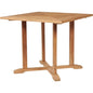 Avery Square Teak Outdoor Dining Table Umbrella Hole-Outdoor Dining Tables-HiTeak-LOOMLAN