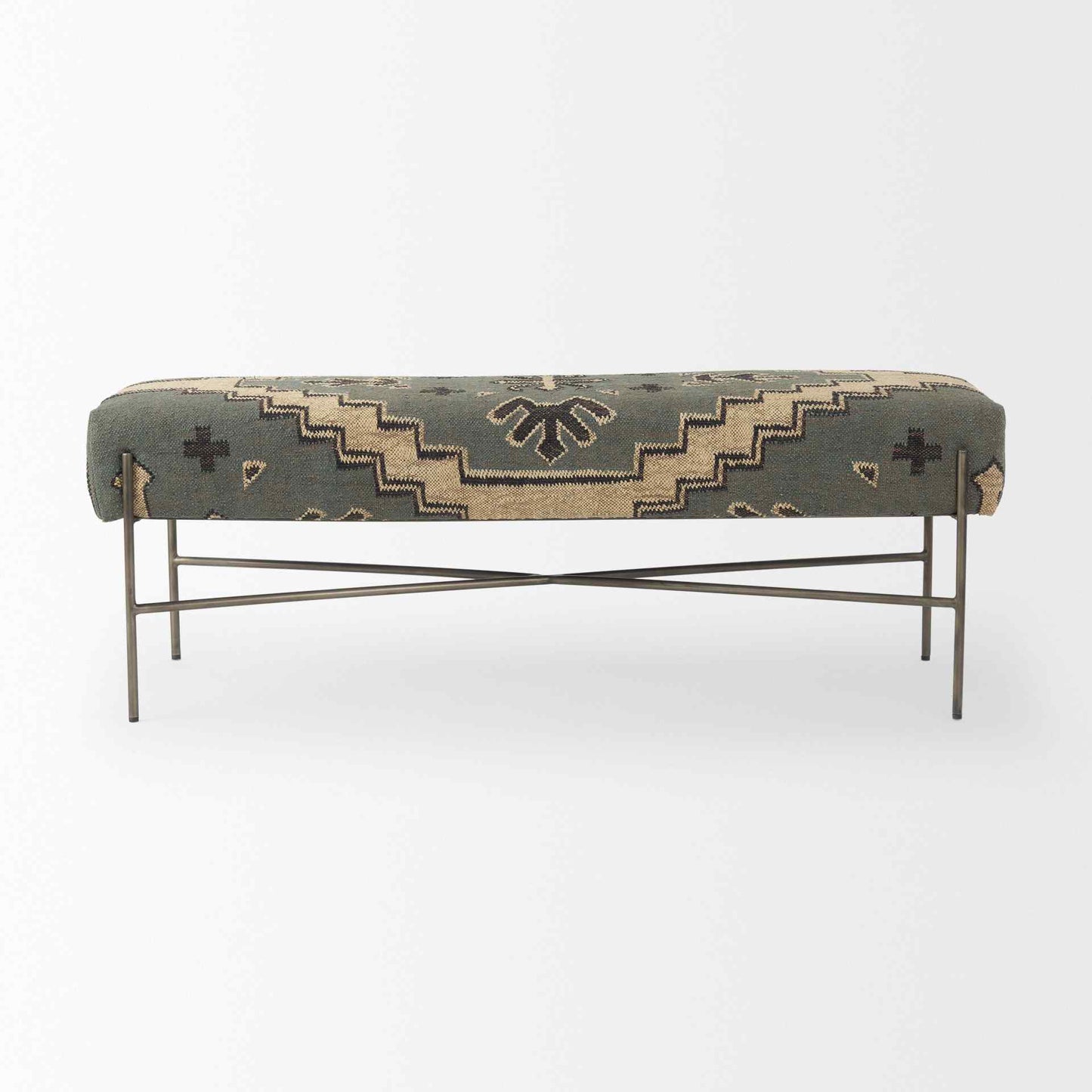Avery Tan Fabric Bedroom Bench