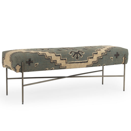 Avery Tan Fabric Bedroom Bench