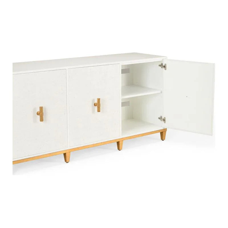 Avery Wood Framed Console Cabinet - LOOMLAN - Chelsea House - Accent Cabinets
