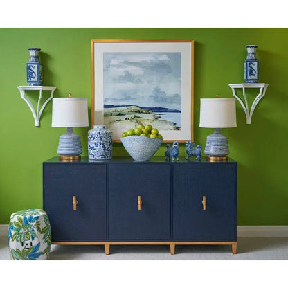 Avery Wood Framed Console Cabinet - LOOMLAN - Chelsea House - Accent Cabinets