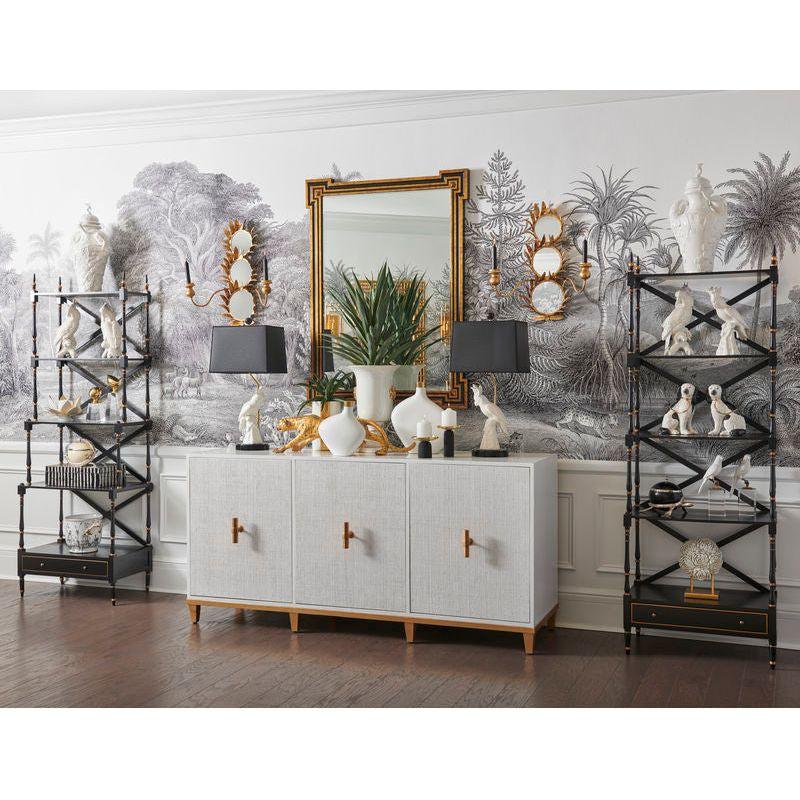 Avery Wood Framed Console Cabinet - LOOMLAN - Chelsea House - Accent Cabinets