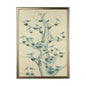 Aviary In Shades Of Blue Hand Painted Artwork-Framed Wall Art-Chelsea House-LOOMLAN
