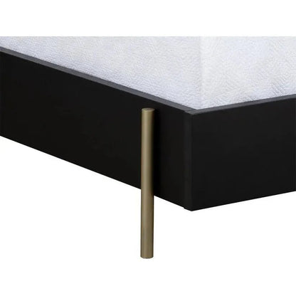 Avida Bed King Gold Black Natural Rattan - LOOMLAN - SUNPAN - Beds