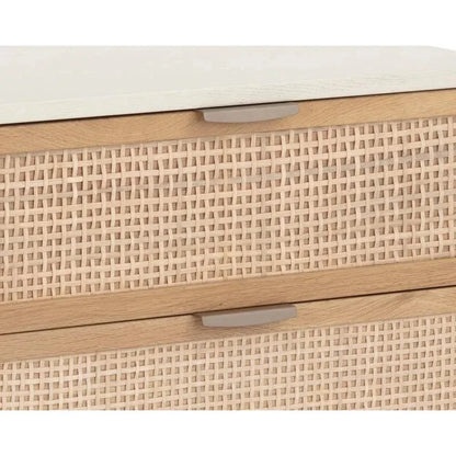 Avida Wooden Iron Nightstand - LOOMLAN - SUNPAN - Nightstands