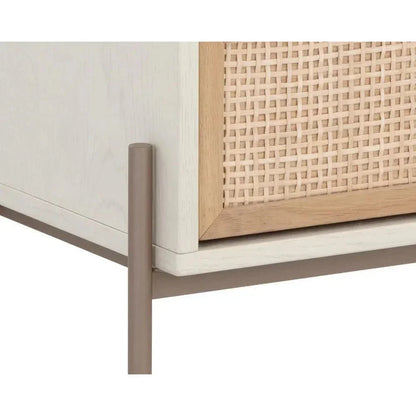 Avida Wooden Iron Nightstand - LOOMLAN - SUNPAN - Nightstands