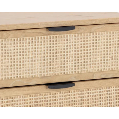 Avida Wooden Iron Nightstand - LOOMLAN - SUNPAN - Nightstands