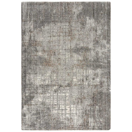 Avis Abstract Gray Large Area Rugs For Living Room - LOOMLAN - LOOMLAN - Area Rugs