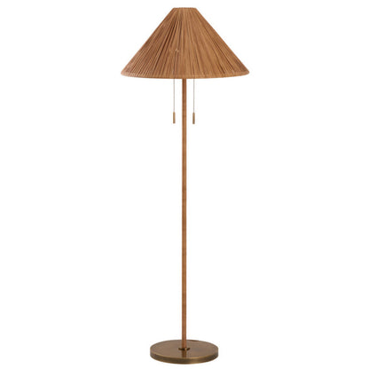 Avondale Handcrafted Rattan Floor Lamp-Floor Lamps-Wildwood-LOOMLAN