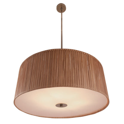 Avondale Rattan Shade Brown Pendant