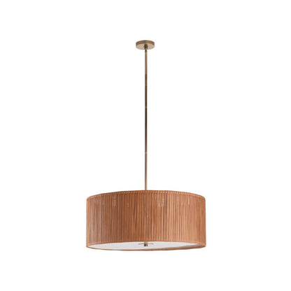 Avondale Rattan Shade Brown Pendant